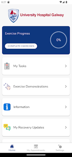 Android application UHG Hand Rehab screenshort