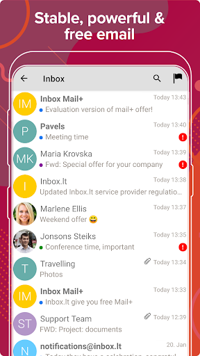 Android application Inbox.lt screenshort