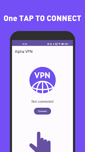 Android application Alpha VPN screenshort