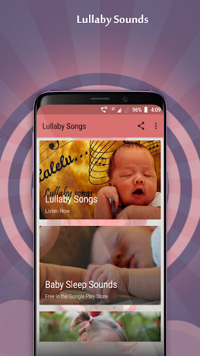 Android application Lullaby Songs screenshort