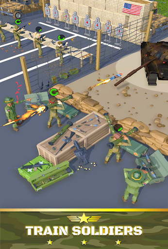 Android application Idle Army Tycoon Military Base screenshort