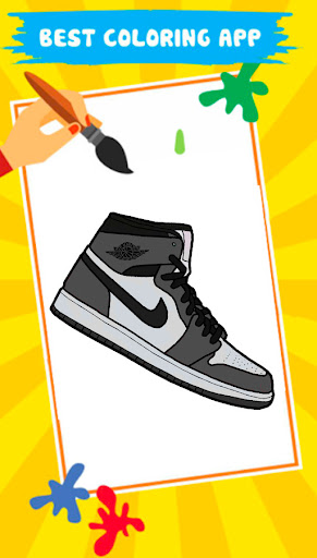 Sneakers Jordan Coloring book