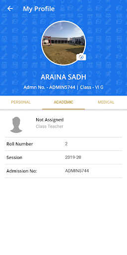 Android application Vadanta International School, screenshort
