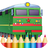 Trains Game Coloring Book icon