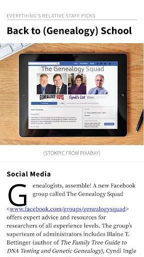 Family Tree Magazine Screen 2