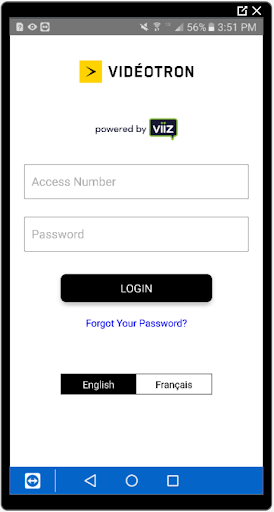Android application Vidéotron IP Relay screenshort