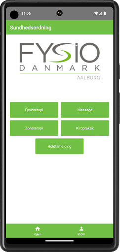 Android application FD Sundhedsordning screenshort