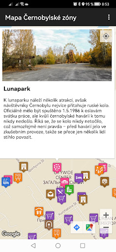 Černobyl – mobilní průvodce Screen 2