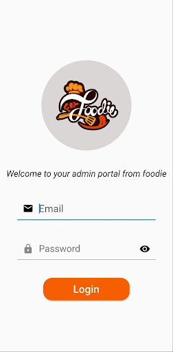 Android application ForFoodie Admin screenshort