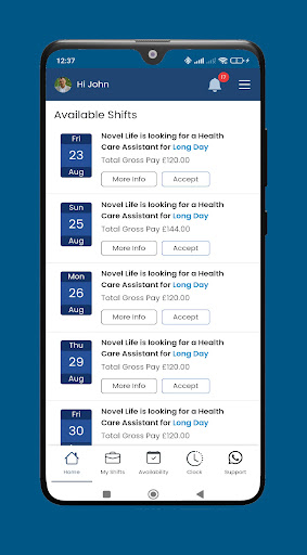 Bright Healthcare Services Screen 2