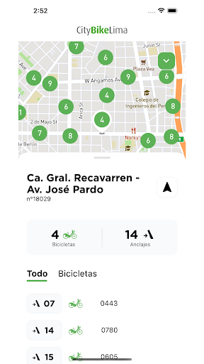 CityBike Lima Screen 3