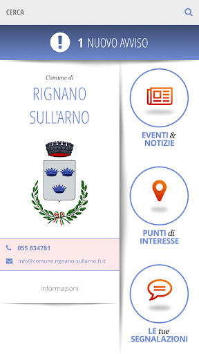 Android application Rignano sull'Arno screenshort