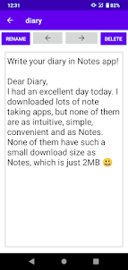 Notes: notebook / notepad app