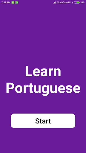 Android application Learn Portuguese screenshort