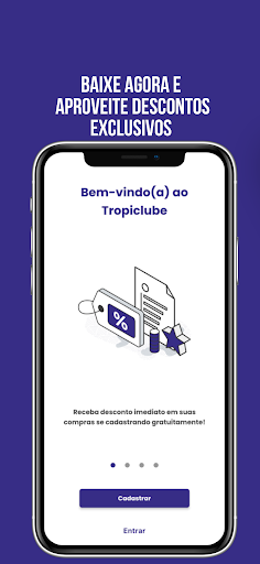 Android application Tropiclube screenshort