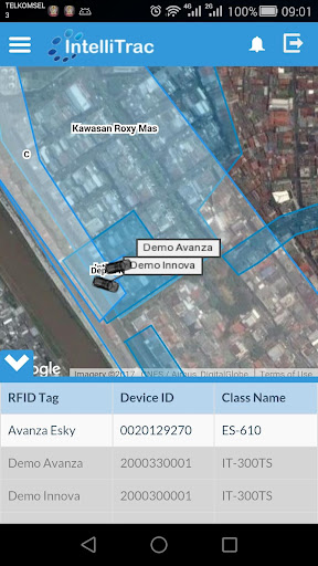IntelliTrac GPS Tracker IDN Screen 2