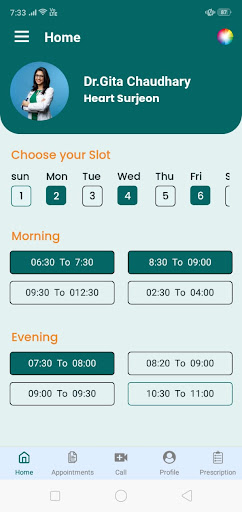 Android application Patient - Appointment Booking screenshort