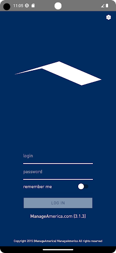 Android application ManageAmerica screenshort