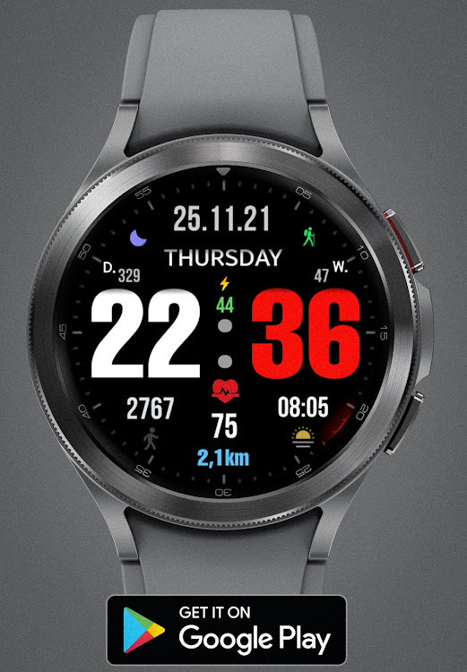 Big dgt mod 5M Watch face - New - (Android)