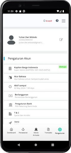 Android application Kapiten screenshort
