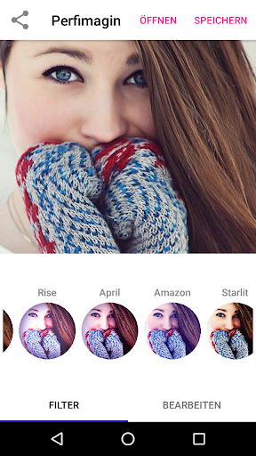 Fotobearbeitung mit Filter Screen 2