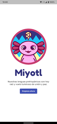 Android application Miyotl: Aprende una lengua mex screenshort