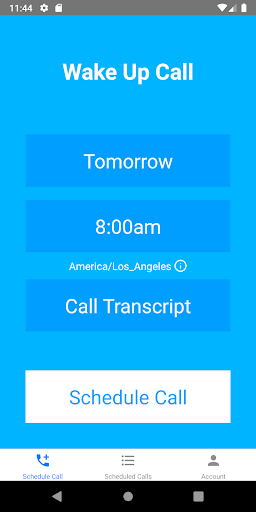 Screenshot of Wake Up Call: Wake up on time!