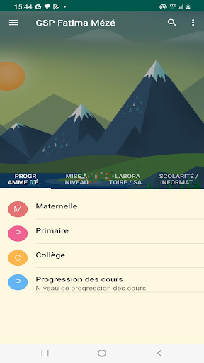 Android application GSP Fatima Mézé screenshort
