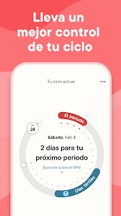 Calendario Menstrual Clue Screenshot