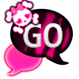 GO SMS - Pink Zebra Punk icon