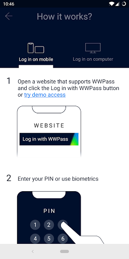 WWPass Key Screen 3