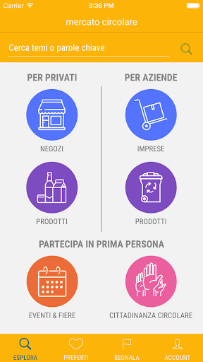 Android application Mercato Circolare screenshort
