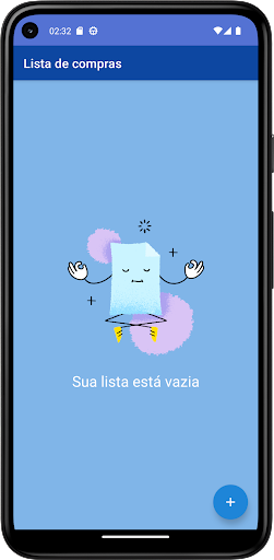 Android application Lista de Compras screenshort