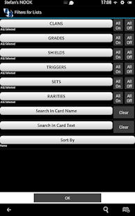 Cardfight Vanguard Database Screenshot