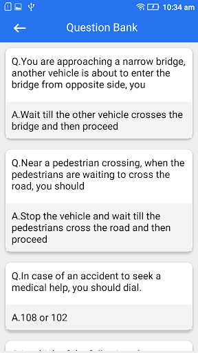 Driving Master - RTO Exam Test Screen 3