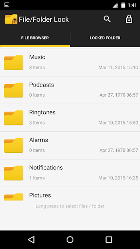 FileSafe - Hide File / Folder Screen 2