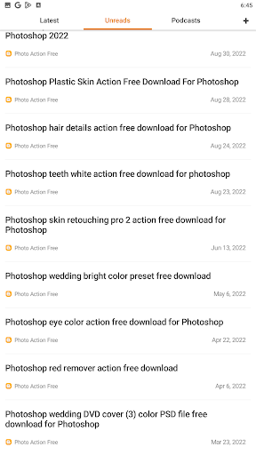 Photo Presets Screen 3