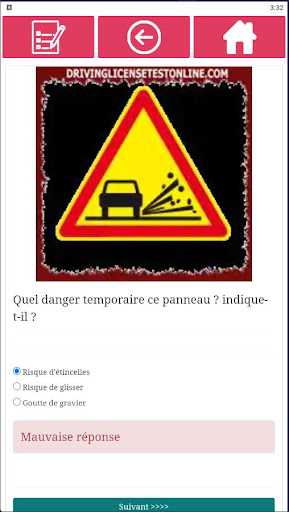 Examen Permis Conduire France