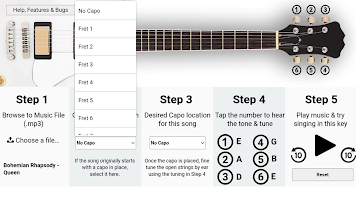 Anteprima screenshot di Guitar Vocal Key Finder - Lite APK #17