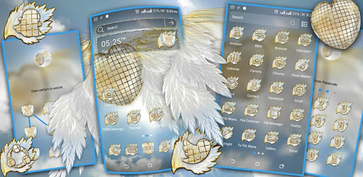 Feather Heart Launcher Theme