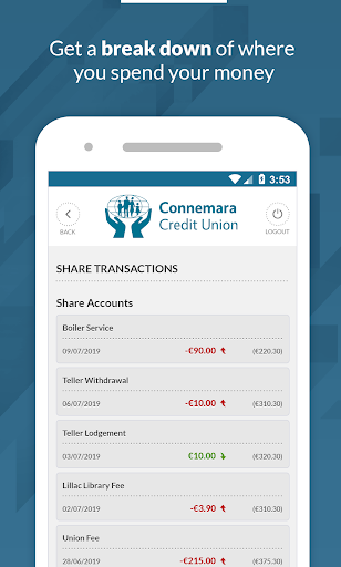 Connemara Credit Union Screen 3