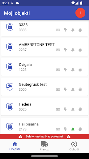 Android application Alarm VNC screenshort