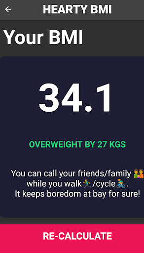 HeartyBMI Screen 2