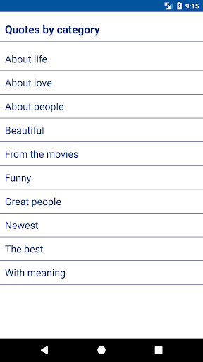 Quotes, thoughts and sayings o Screen 3