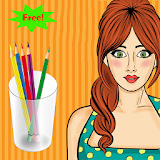 coloring barbie icon