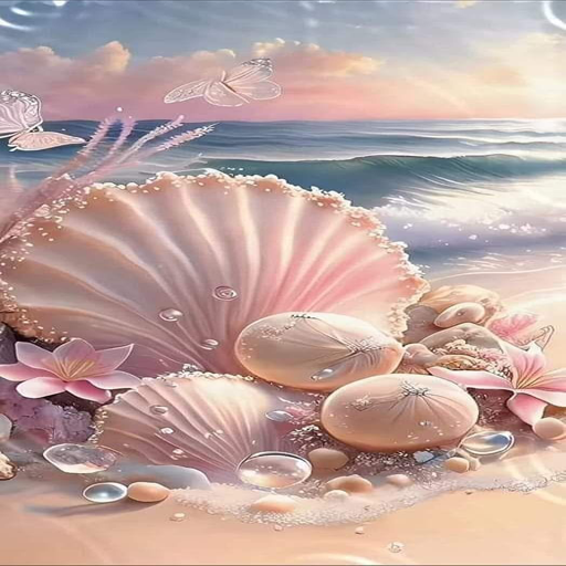 Android application خلفيات قواقع البحر seashell screenshort