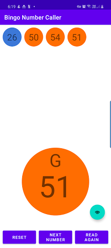 Bingo Number Generator Screen 2