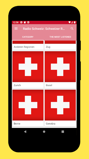 Android application Radio Switzerland + Radio FM screenshort