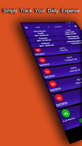 Android application দৈনিক জমা খরচ || Daily Expense screenshort