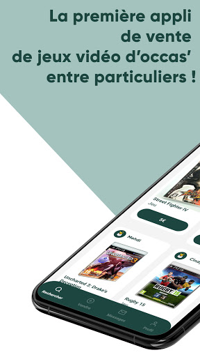Android application Nush - Vendre jeux vidéo screenshort